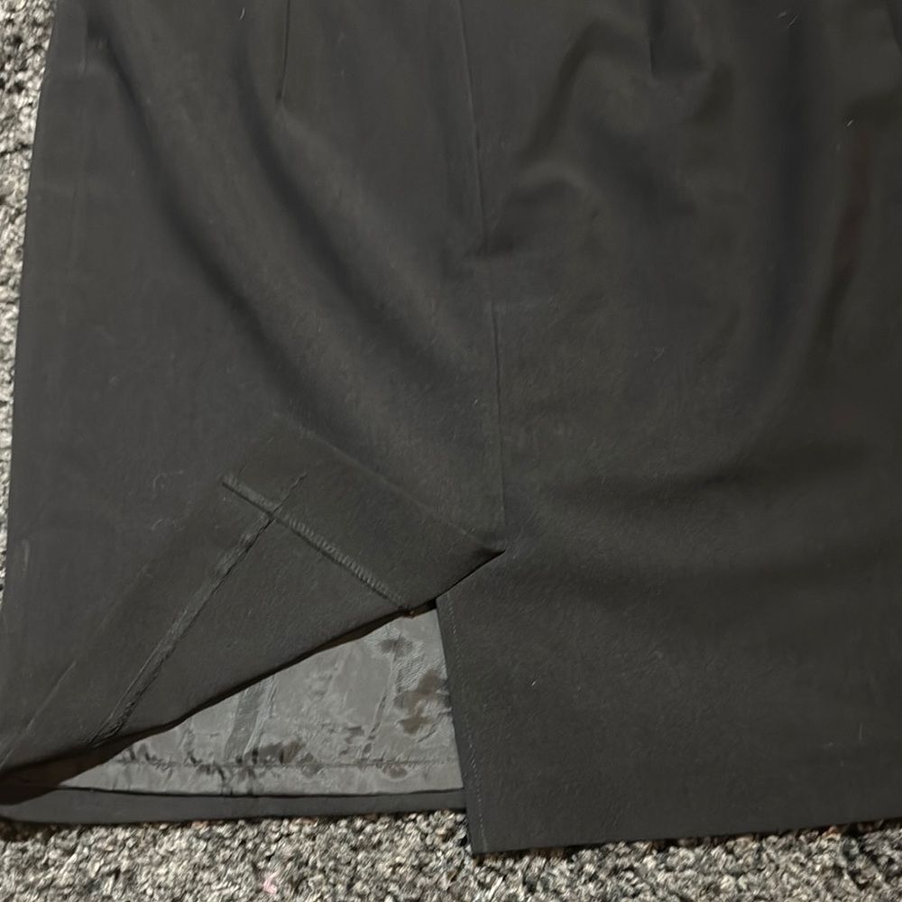 Classic Black Women's GEORGE Pencil Skirt with Back Split Size 8 - Picture 4 of 9